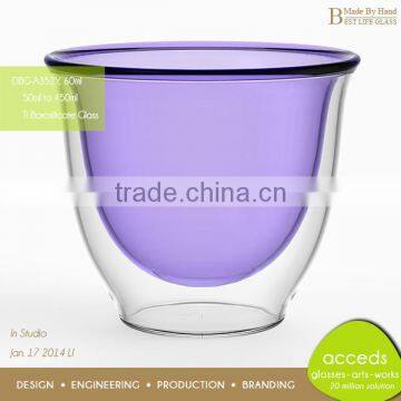 Ti-Borosilicate Unbreakable Handmade Luxury Glass Cup