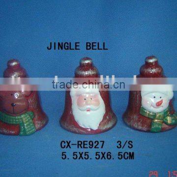 Pottery Painting Jingle Bell for Xmas Deco