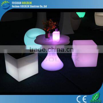 Any size LED glowing table led cube light GKC-040RT