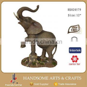 17 Inch Resin Animal Home Elephant Decor Statues photo-2