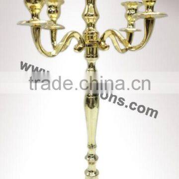 Cast Aluminium Centerpiece Candelabra With Gold Plated Finish photo-3
