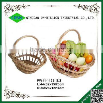 Home Decorative Natural Wicker Rattan Fruit Basket photo-4
