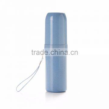 Hot Sell Good Quality New Design Wheat Straw Toothbrush Case Portable Travel Toothbrush Case photo-2