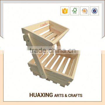 Fancy Style Wooden Fruit Basket Holder photo-4