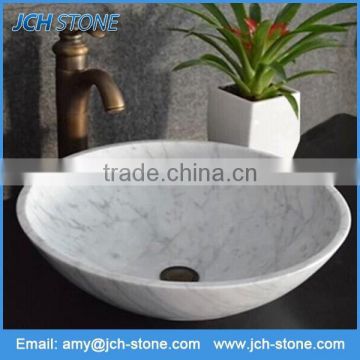 Wholesale round natural stone basin granite marble sink