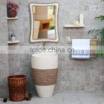 High qualitymodern style polyresin color wash basin mirror