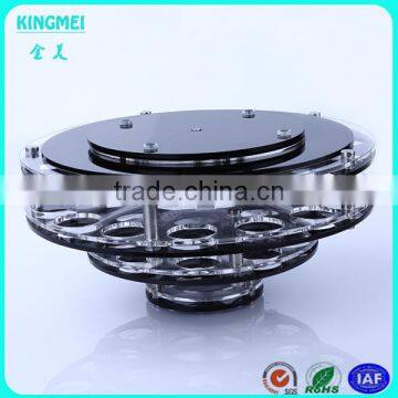 Acrylic Round 6 Cup Red Wine Perfume Bottle Display Case photo-4