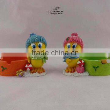 2017 Zodiac Resin Ashtray With Chicken Design