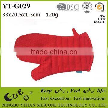 heat resistant silicone oven mitt gloves YT-G029