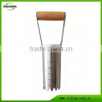 Garden Hand Bulb Planter, Held Bulb Planter, Stainless Steel head, Wood Handle