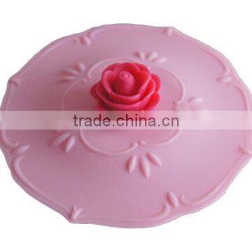 Cute Rose Silicone Watertight Cup/Mug Lid Cover