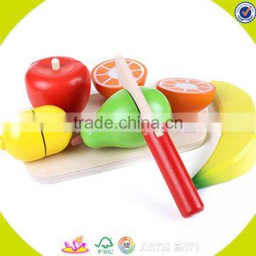 Wholesale Hot Wooden Cutting Food Toy Colorful Wooden Pretend Cutting Food Toy Baby Cutting Fruits and Vegetables W10B125 photo-4