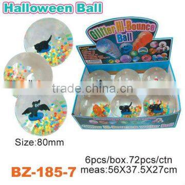 TPU Glitter Bouncing Ball For Halloween