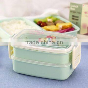Clear Divided Food Container Bento Lunch Box 4-Compartment Airtight Storage Lid,hot New Product for 2015,plastic Lunch Bento Box photo-2