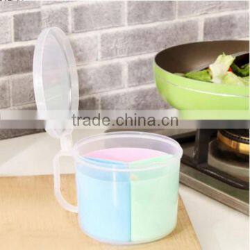 Custom New Food-Grade PP Plastic Seasoning Box 3 Girds one big Box Spice Case Supplier