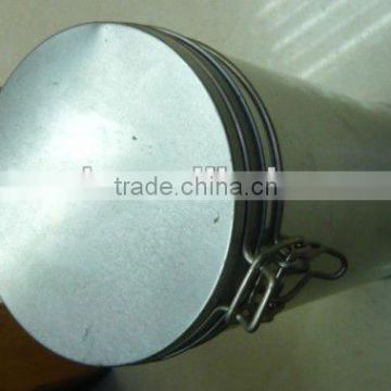 Plain Airtight Tea Can with Metal Clip