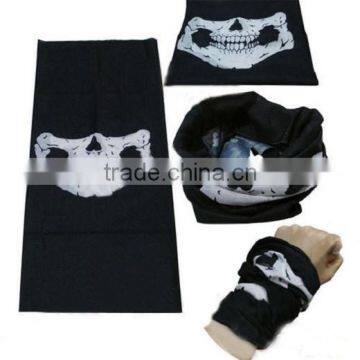 Black Skull Heads Half Face Mask Outdoor Motorcycle Bicycle Multi Masks Scarf