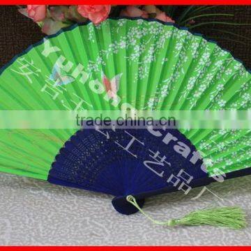 Handmade Chinese Fabric Folding Fan photo-5