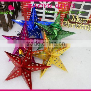 Christmas hanging ornament paper christmas hanging five star wholesale