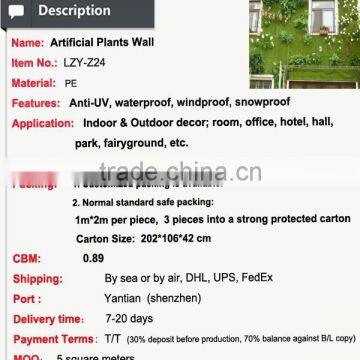 Outdoor Creative Artificial Living Moss Flower Plants Wall photo-2