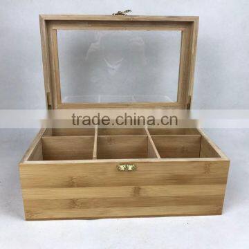 Custom Luxury Finish Bamboo/wooden Tea Box With 8 Compartments photo-3