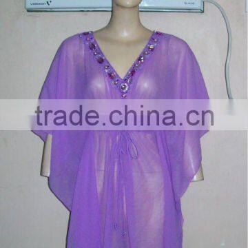 Chiffon Embroidered Ladies Tunic