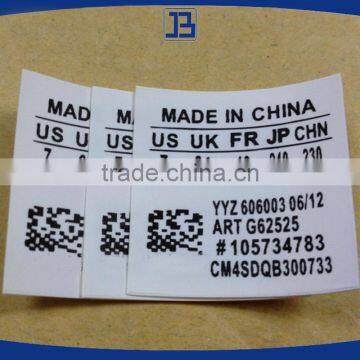 Jiabao Custom All Size White Label for Shoe photo-3