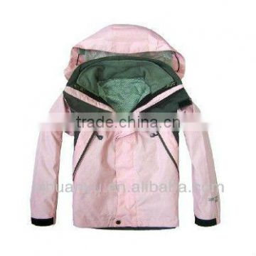 children waterproof jacket windbreak wear seam tapped