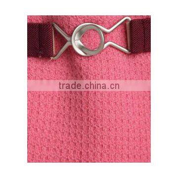 High Fashion Pink Color Waistbelt Back Pockets Flare Formal Skirts photo-4