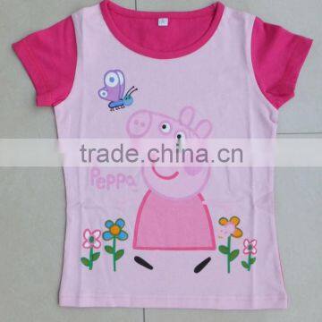 custom printed kids t-shirts, kids short sleeve cute printed high quality t-shirt