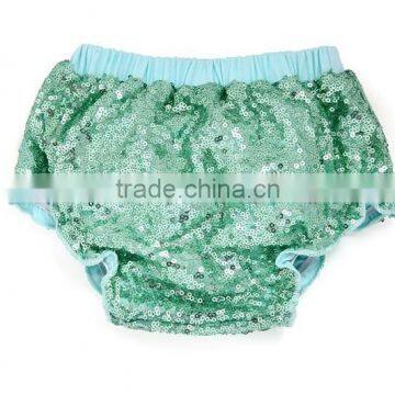 New Design Kids Clothing Both Side Sequin Bloomer Wholesale Baby Outdoor Hot Sequin Diaper Cover photo-5
