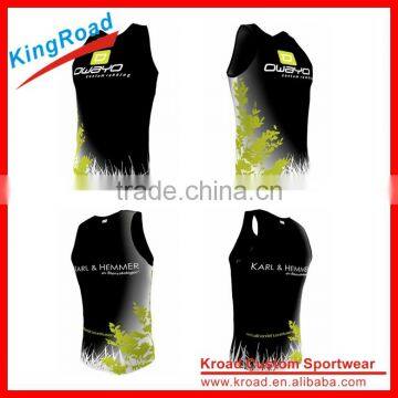 Custom Gym Tank Top of Running Team no Sleeve Cool Sports Singlet/vest for Men photo-2