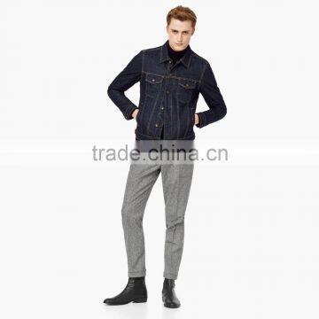 Classic Blue Wholesale Denim Jacket Men New Fashion Wear photo-3