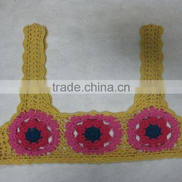 manufacturer made cotton crochet multi neck lace for garment