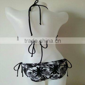 Nice Coconut Tree AOP Sexy Triangle Micro Bikini Set photo-3