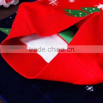 Christmas Knitting Sweater For Children Knitted Clothing Ribbing Neck Long Sleeve Knitwear Stock photo-6