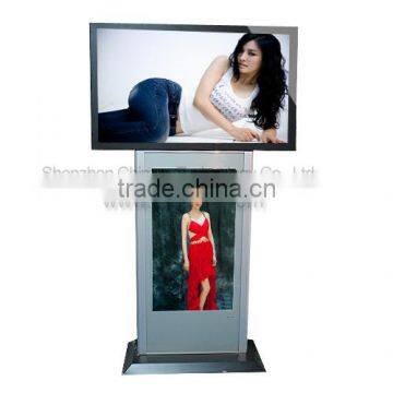 55 & 42inch LCD Dual Screen Advertising Player Stand Indoor