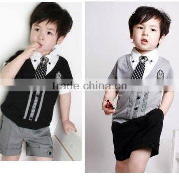 brand new boys gentleman clothing suits boys clothing sets kids handsome clothes for summer