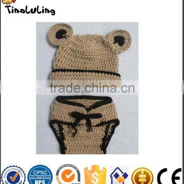 NPT37 Tinaluling Baby Costume Photo Photography Prop Knit Crochet Beanie Bear Hat Cap