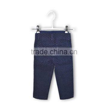 Wholesale kids twill trousers white point in mavy long trousers