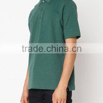 Emerald Green Cotton Classic High Quality Polo Shirt for Men photo-3