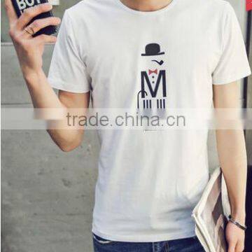 Short sleeve T-shirt male in summer Pure cotton clothes round collar cultivate one's morality