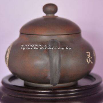Animal Monkey Teapots Chinese Tea Pot Hand Carving Nixing Cermaic Tea Pots photo-2