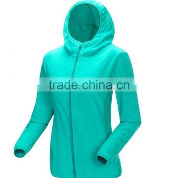 Womens stand callor Full-zipper comfortable Polar Fleece jacket