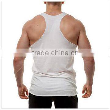 100% Cotton Printed Wholesale Bodybuilding Mens Custom Stringer Tank Top photo-2