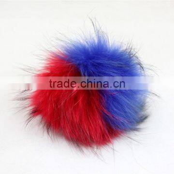 Myfur Chinese Factory Wholesale Raccoon Fur Pom Poms for Beanie Hats
