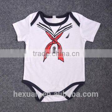 Short Sleeve Cartoon Printing Wholesale Baby Romper Gift Set photo-6
