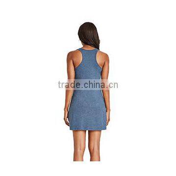 Next Level Apparel Women's Tri-Blend Racerback Tank Dress - 50% Polyester, 25% Combed Ring-spun Jersey, 25% Rayon photo-3