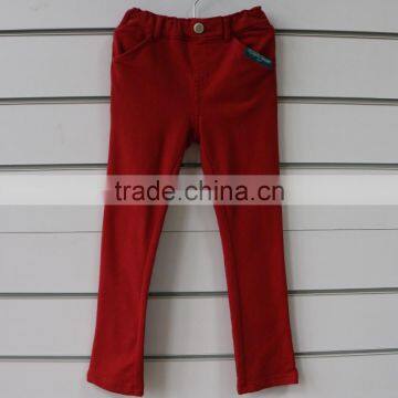 Cotton Spandex Terry Fabric Children Girl Pants for Outerwear photo-5