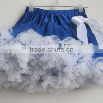 white blue baby girl fluffy pettiskirts girl's tutu skirts